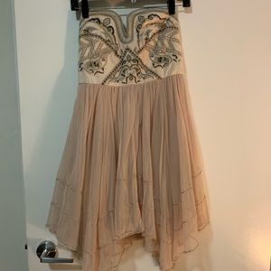 Free people strapless dress